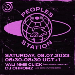 Peoples Station #14 on Jungletrain.net - 2023/07/08 Pearsall b2b DJ Chromz b2b Vali NME Click