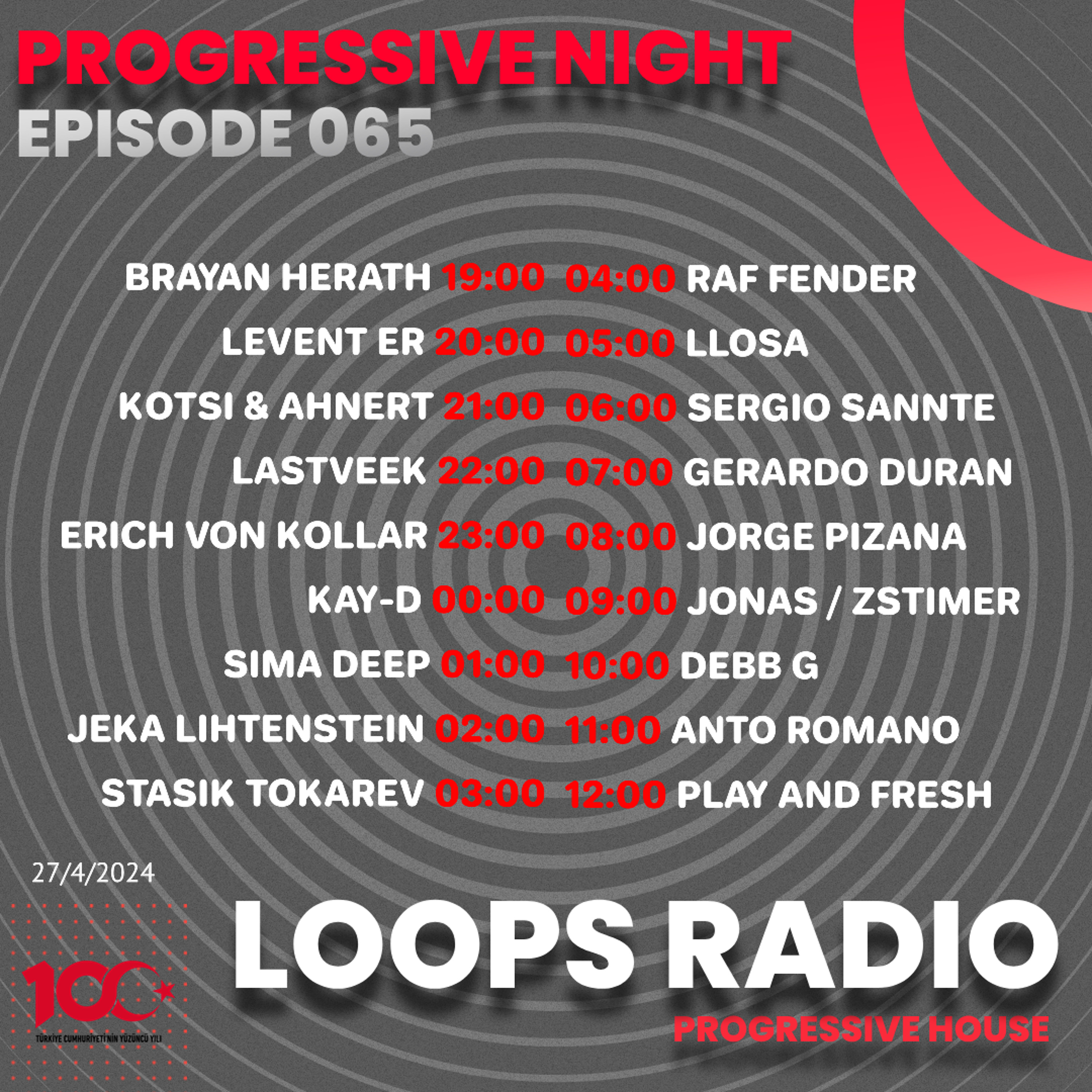 Llosa - Progressive Night Episode 065 Loops Radio Progressive episode artwork