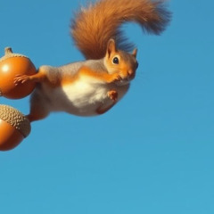 My plane hit a squirrel with huge nuts and died