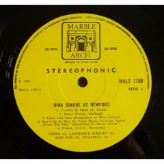 listening to old nina simone records