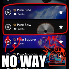 they FINALLY have the REAL sine and saw wave #jc