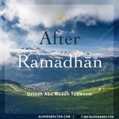 After Ramadhan