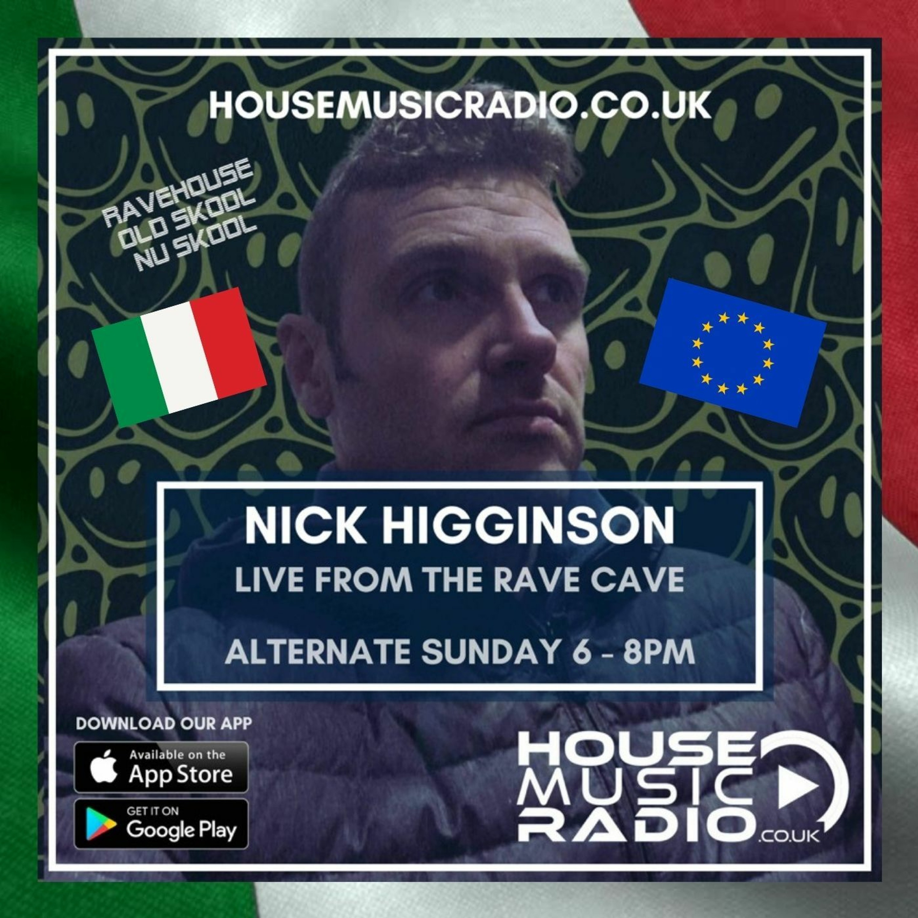 House Music Radio - The Rave Cave #24 - 17/12/23 - Oldskool Italian House , Hi-NRG & Eurodance