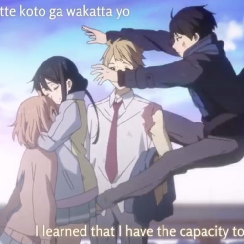 Anime Highlights - Kyoukai no kanata: I'll be there (Movie Sequel) ending  scene 