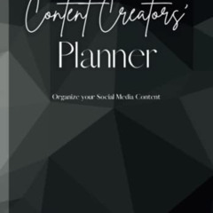 [Free] EBOOK 📌 Content Creator Planner: Organize Your Social Media Content, Quarterl