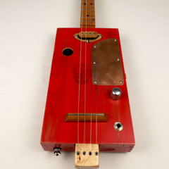 Old Red Padron 4 String Cigar Box Guitar CBG #2590