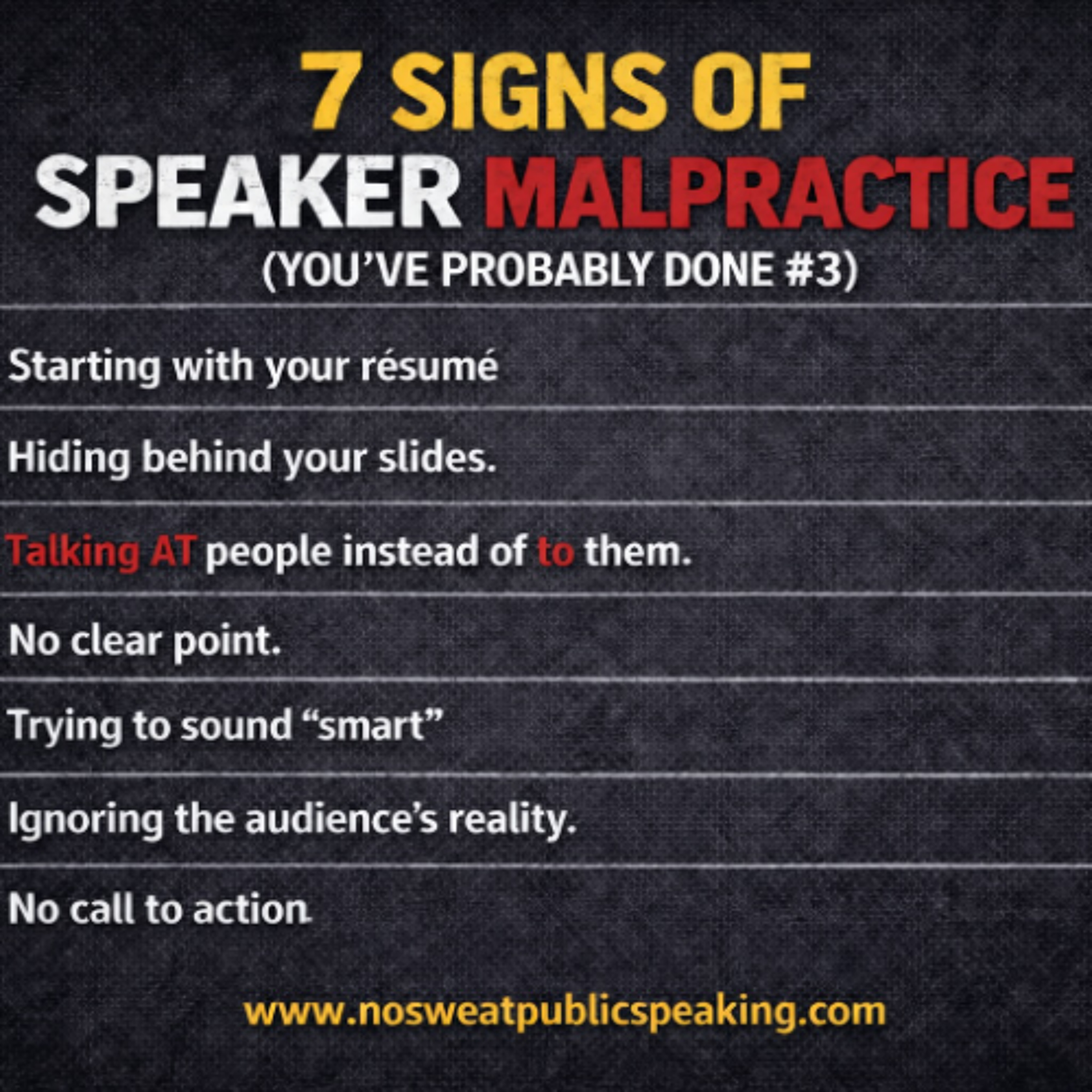 7 Signs of Speaker Malpracticemp3