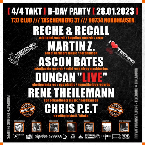 Reche & Recall 29.01.2023 T37 B - Day Bash