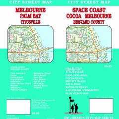 [Download] EBOOK 💛 Space Coast, Florida / Cocoa / Melbourne / Brevard Co. Street Map