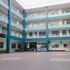 Trường học_tiết học đang diễn ra, trường cấp 2_THCS, far-field