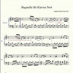 Bagatelle für Klavier  No.4