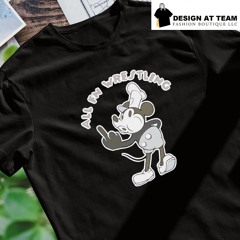 Steamboat Willie Mickey Mouse middle finger all FN wrestling shirt