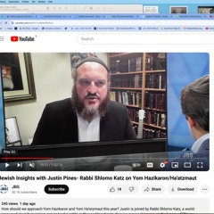 Jewish Insights with Justin Pines and Rabbi Shlomo Katz on Yom Hazikaron Ha'atzmaut