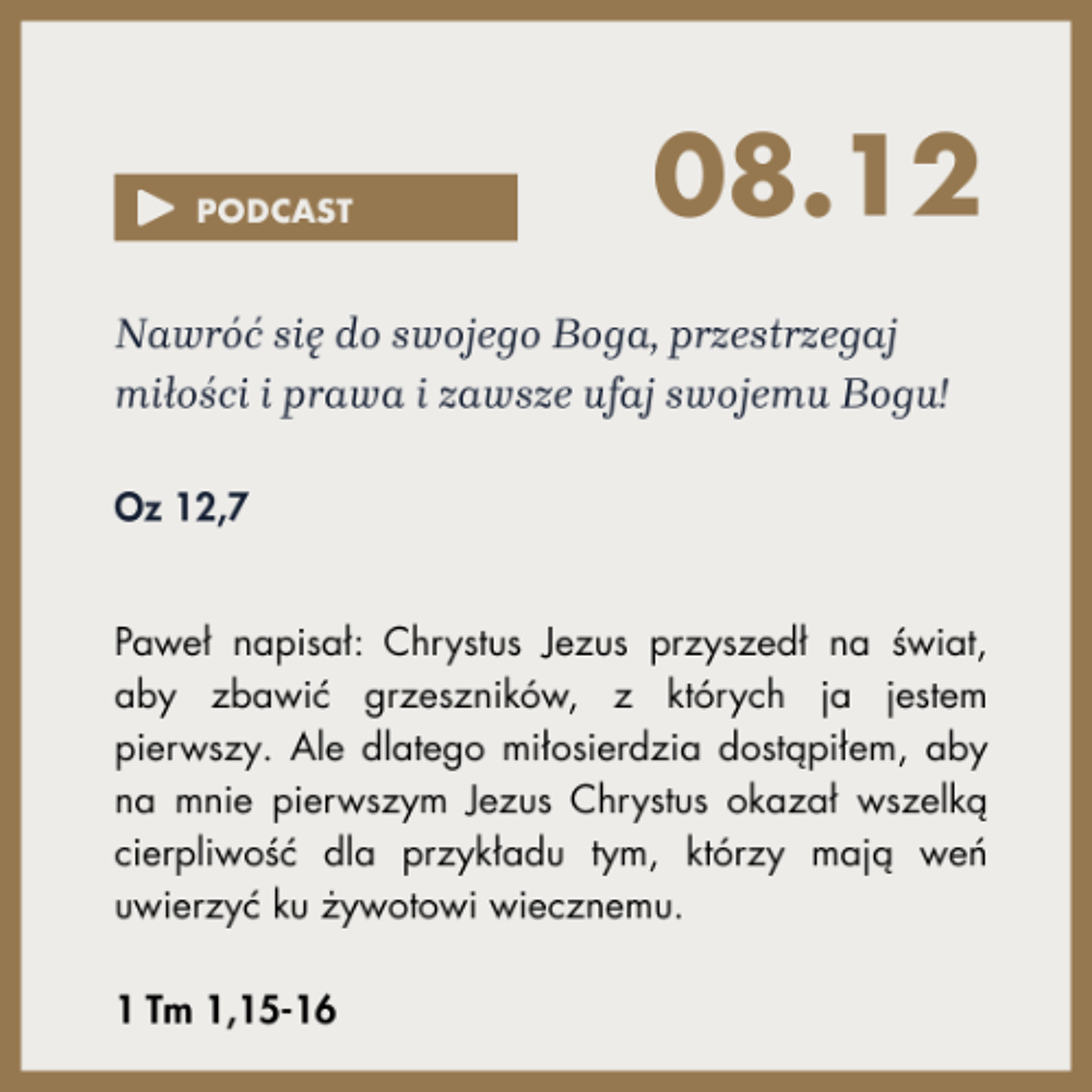 Rozważanie na 8 grudnia 2025r episode artwork