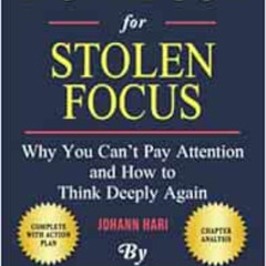 [VIEW] EPUB 📭 Workbook: Stolen Focus by Johann Hari: Why You Can’t Pay Attention and