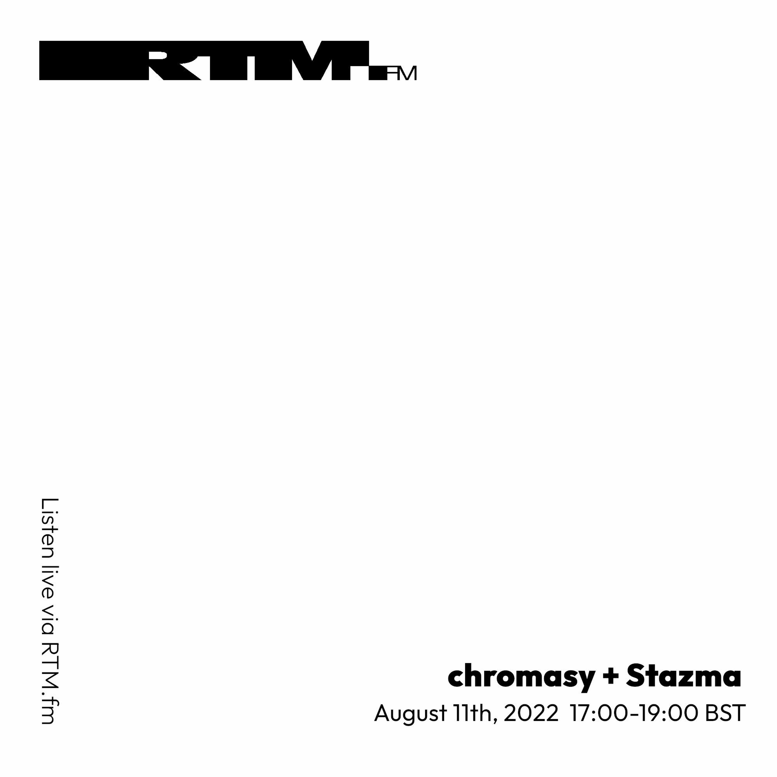 RTM.fm: chromasy + Stazma [Concrete Collage] // August 2022 episode artwork