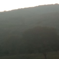 Behind the mountains