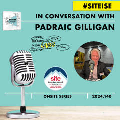 Padraic Gilligan with Ruud Janssen #DESIGNtoCHANGE onsite at SITE Incentive Summit Europe