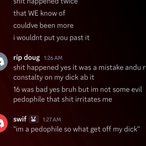 is the secrets he keeps that he likes pedos? <3 FUCK ZO