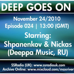 Deep Goes On 024 with Deeppa Music - November 24/2010