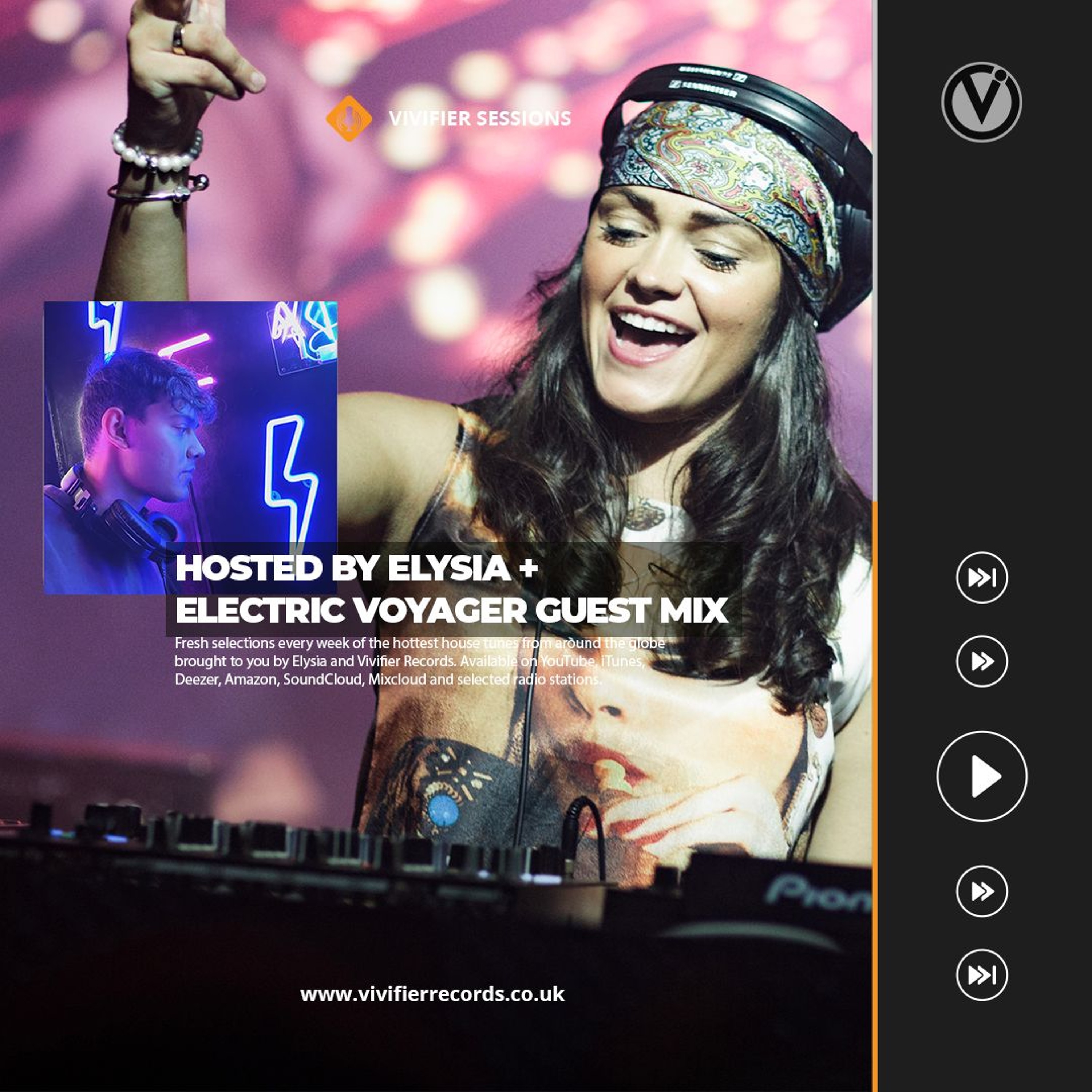 Vivifier Sessions [Episode #273 Electric Voyager Guest Mix] Presented by Elysia 27/07/24 episode artwork