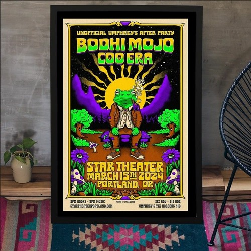 Bodhi Mojo Coo Era Mar 15 2024 Star Theater Portland, OR Poster