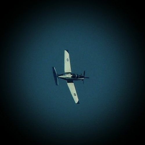 Group Of Beechcraft T - 6 Texan II Aircraft Passby