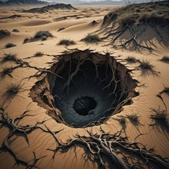 Zastangah Desert- Pits and holes.