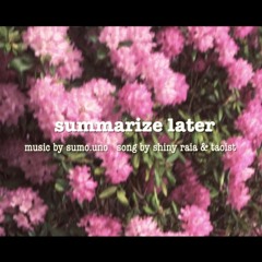 shiny raia - summarize later ft. taoist (prod. sumo.uno)