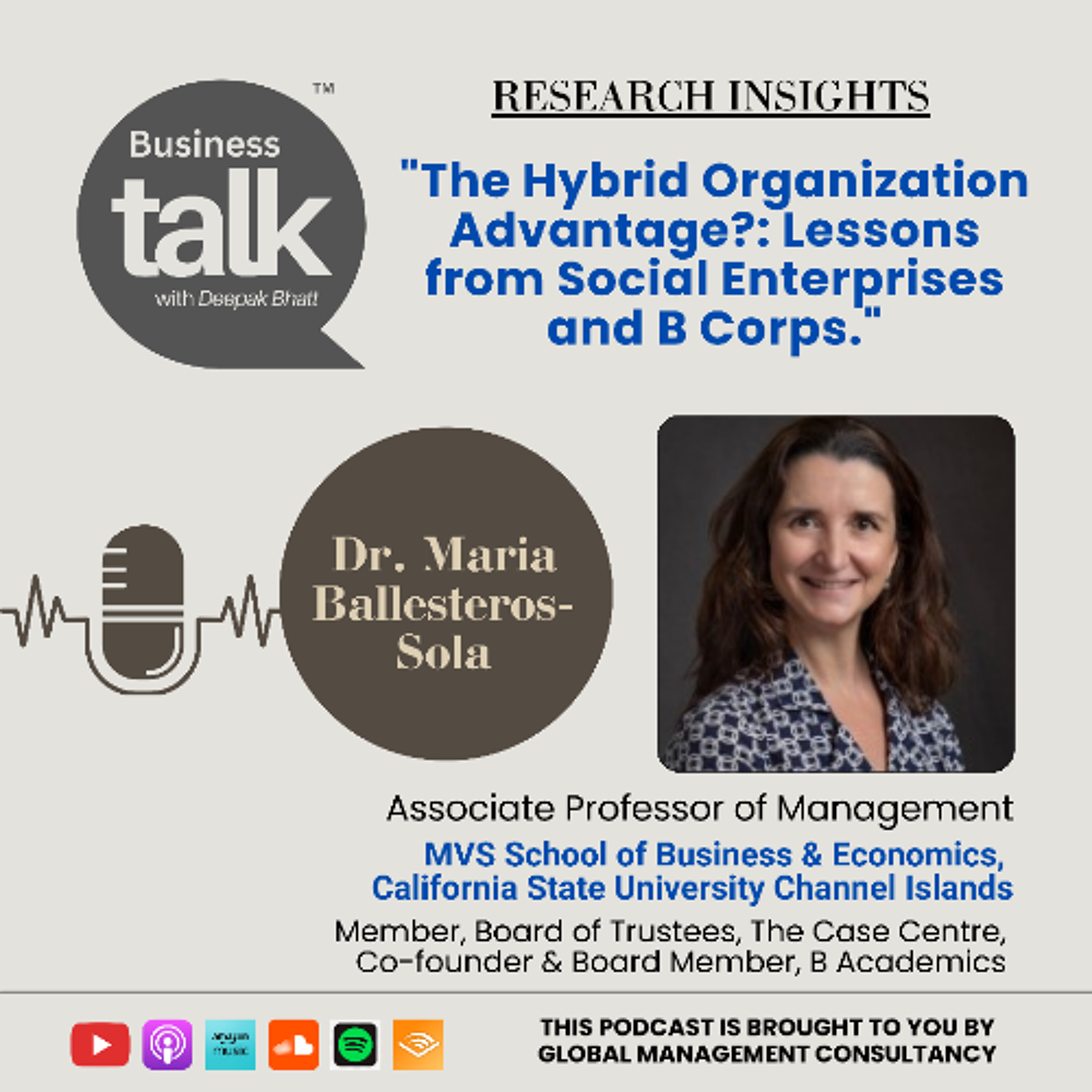 Social Enterprises & B Corps: Dr. Maria Ballesteros-Sola on Rethinking Capitalism episode artwork