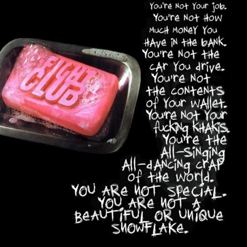 Fight Club You're Not Your Fucking Khakis