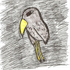 CrowFlyingThroughTVStatic