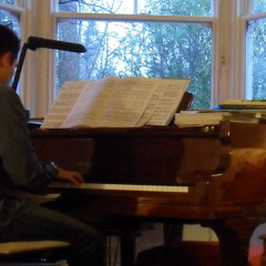 Dan plays piano