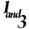 1and3