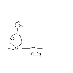 Goose and Fish