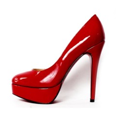 ShineyRedPumps