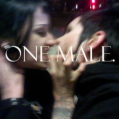 ONE MALE.