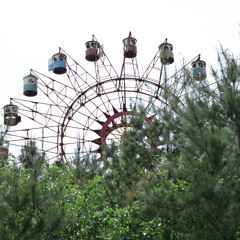 ferris wheel,city lights