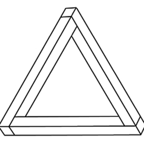 Иллюзия треугольник рисунок