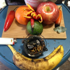 abstract banana skins