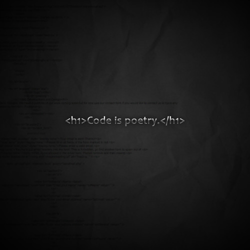 Code poetry. Coding poetry.