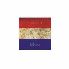 Reddish, White and Blue