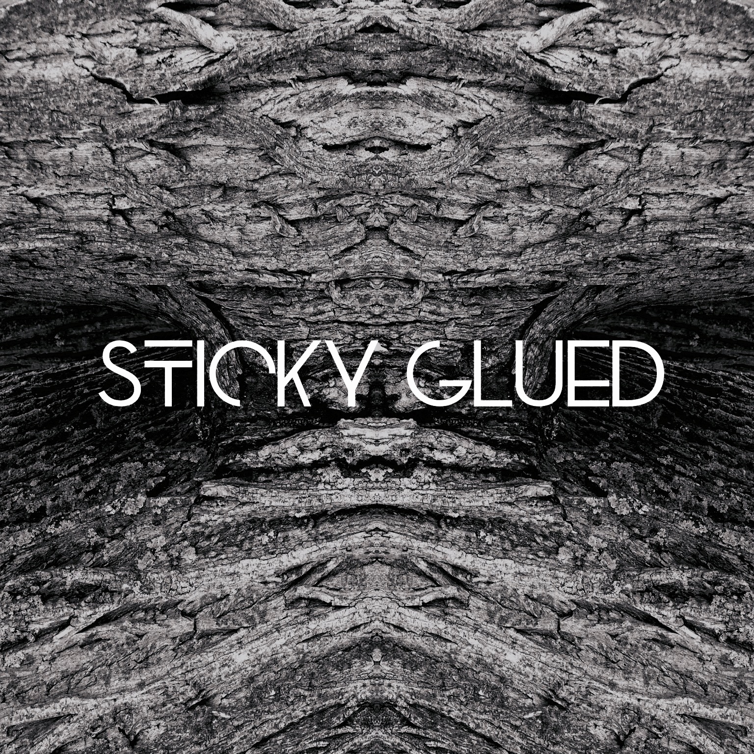 sticky glued