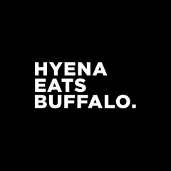 Hyena Eats Buffalo
