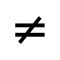 NOT EQUL