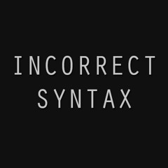 Incorrect Syntax