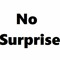 No Surprise