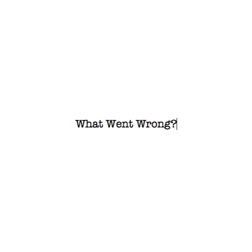 What Went Wrong? cover art