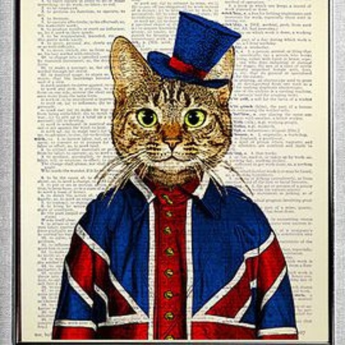 Включи английского кота. Кот англичанин. Коты в Англии. Котик с английским флагом. Кот с британским флагом.