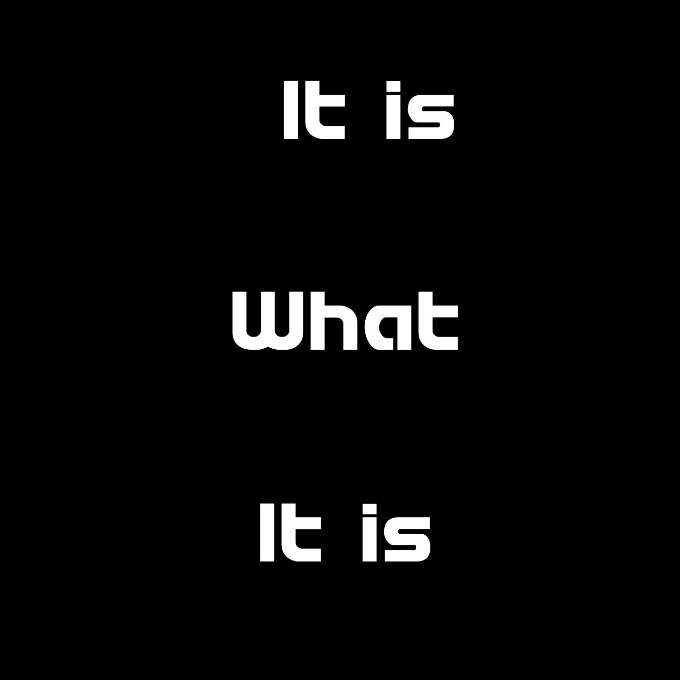 It Is What It is